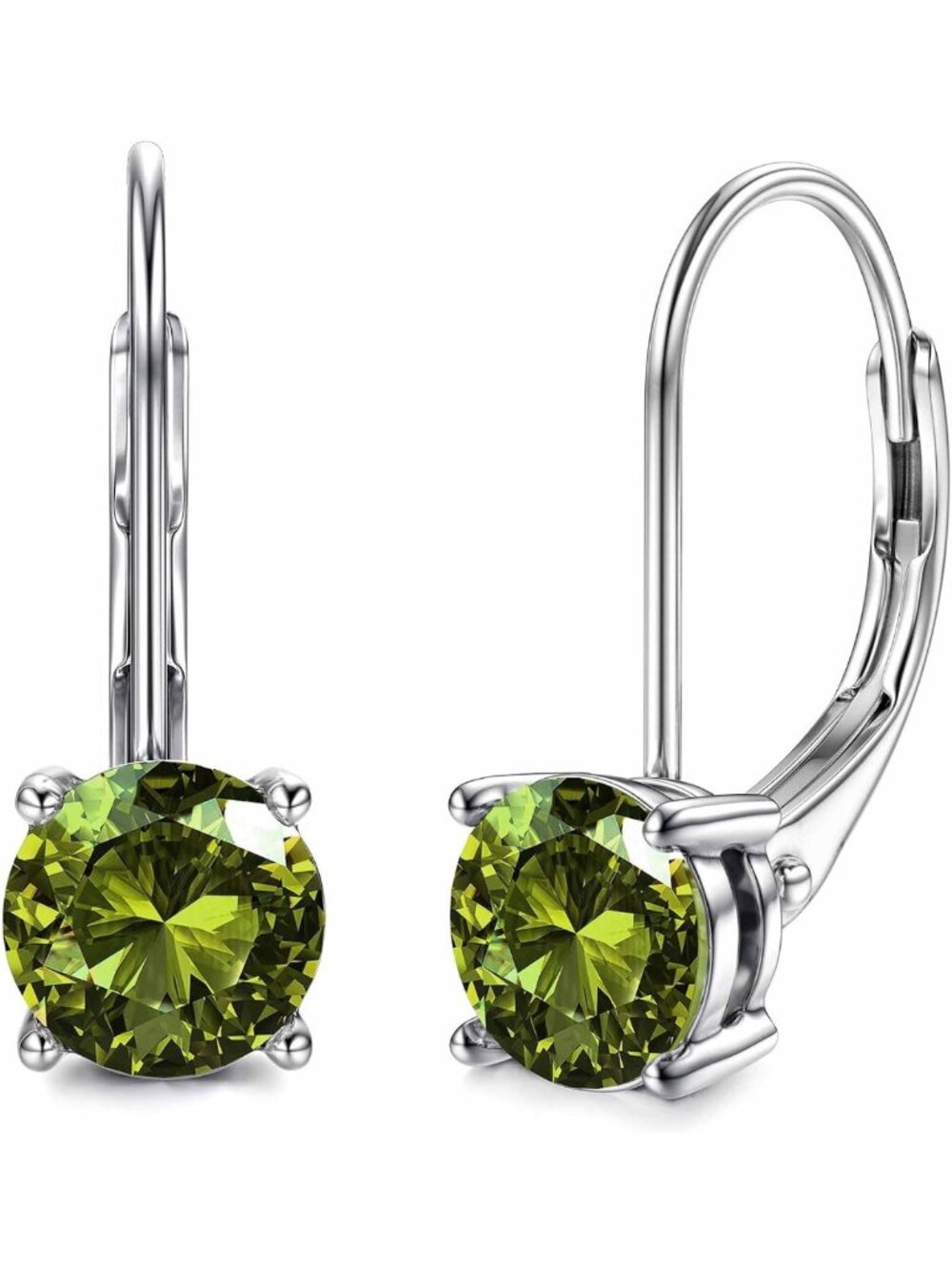 D Color Moissanite Dangle Drop Earrings in Sterling Silver for Women - Elegant